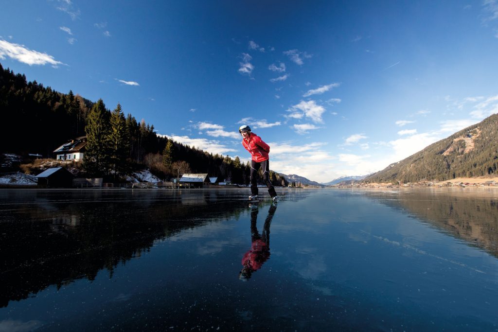 Eislaufen am Weissensee