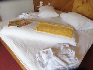 Doppelbett im Ferienhotel Sunshine | Drautal